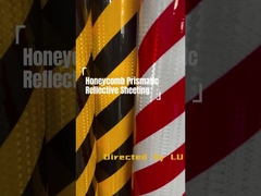 Fogli riflettenti prismatici a cristallo reticolato impermeabili per nastro antincendio per veicoli