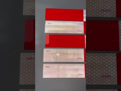 Rubinetto di sicurezza riflettente DOT-C2 approvato bianco rosso autoadesivo per autoveicoli