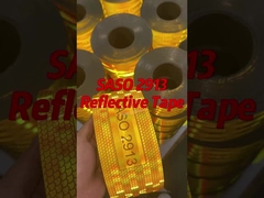 Saso 2913 metallizzato alluminato 2 pollici 25m 50m nastro retroreflessivo per l'Arabia Saudita
