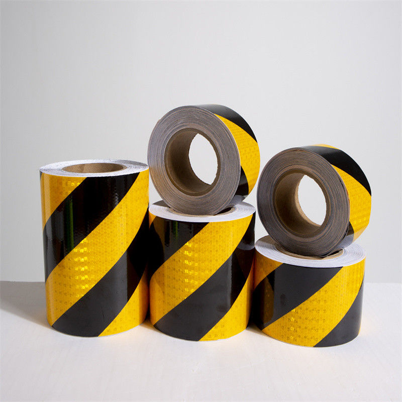 Biocolor Safety Reflective Conspicuity Tape Adesivo Nero E Giallo Freccia Bianca E Rossa