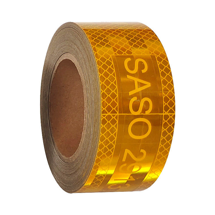 Nastro riflettente giallo metallizzato SASO 2913 per l'Arabia Saudita con rivestimento in alluminio