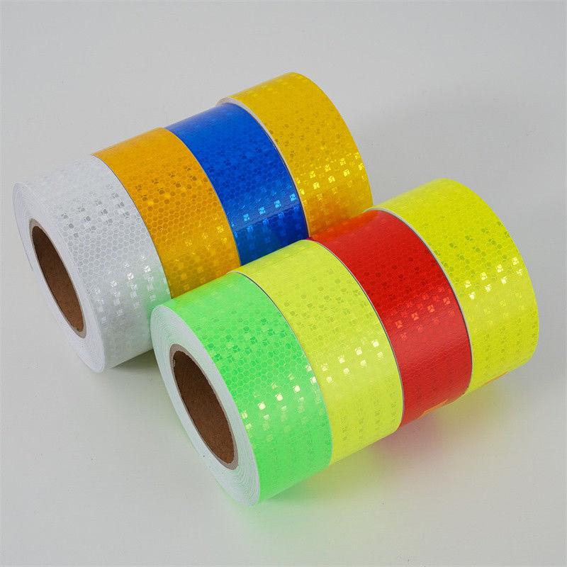 Adesivi ad adesivo per camion a cristallo in PVC con nastro adesivo a radio riflettente Bianco Giallo Rosso Verde Blu