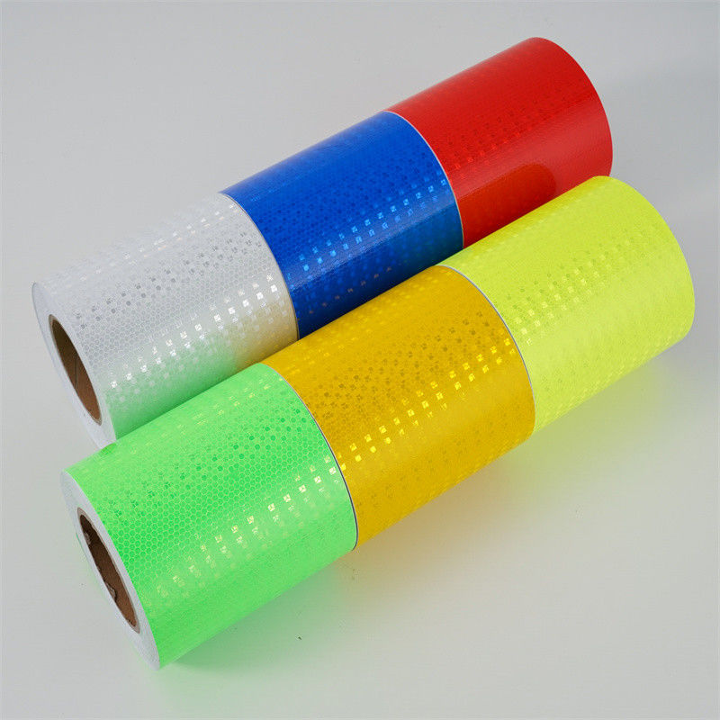 Colore personalizzato nastro riflettente micro-prismatico giallo verde nero freccia adesivo prismatico per la sicurezza del traffico