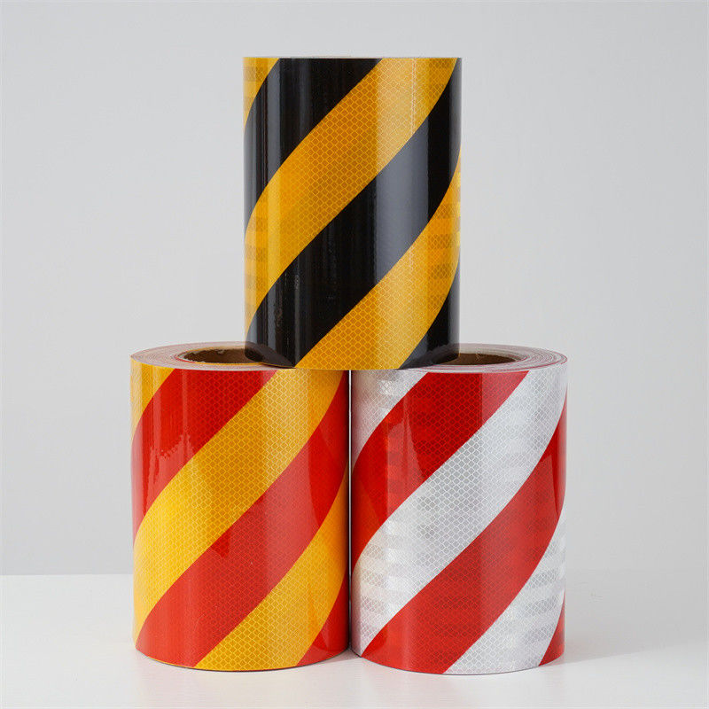 Doppio colore Pre-stripped Ingegnere Grade EGP Prismatico Retro Riflettente Foglio Bianco / Rosso Nero / Giallo