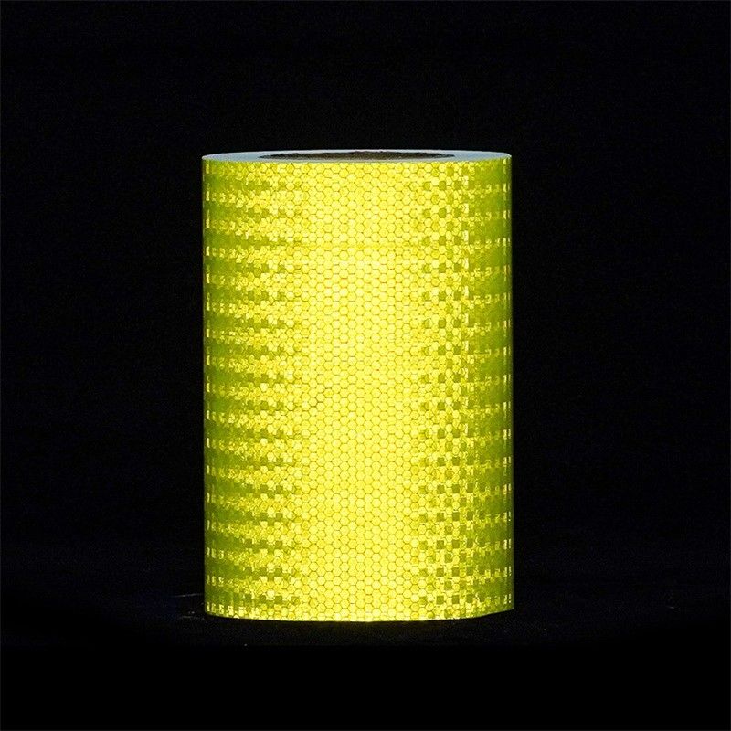 Nastro di segnalamento di sicurezza fluorescente giallo-verde riflettente per rimorchio, autocarro, motociclo