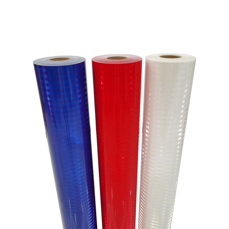 1.22*45.72m Carta riflettente di colore rosso / verde / blu / bianco / giallo dorato HIP / EGP / diamante per segnale di sicurezza del traffico