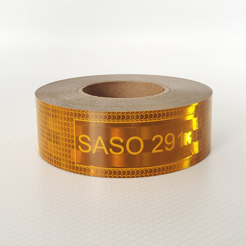 5 cm 7.5 cm 10 cm Nastro riflettente metallizzato acrilico giallo SASO 2913