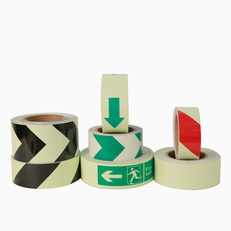 Materiale in PVC stampabile 6-8H Glow In The Dark Tape per segnale di uscita