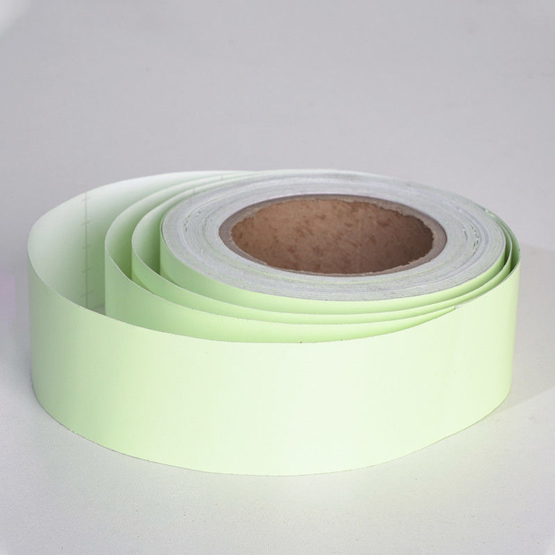 Autoadesivo adesivo personalizzato adesivo stampabile pellicola fotoluminescente in PVC luminosità nel buio segno di riscaldamento