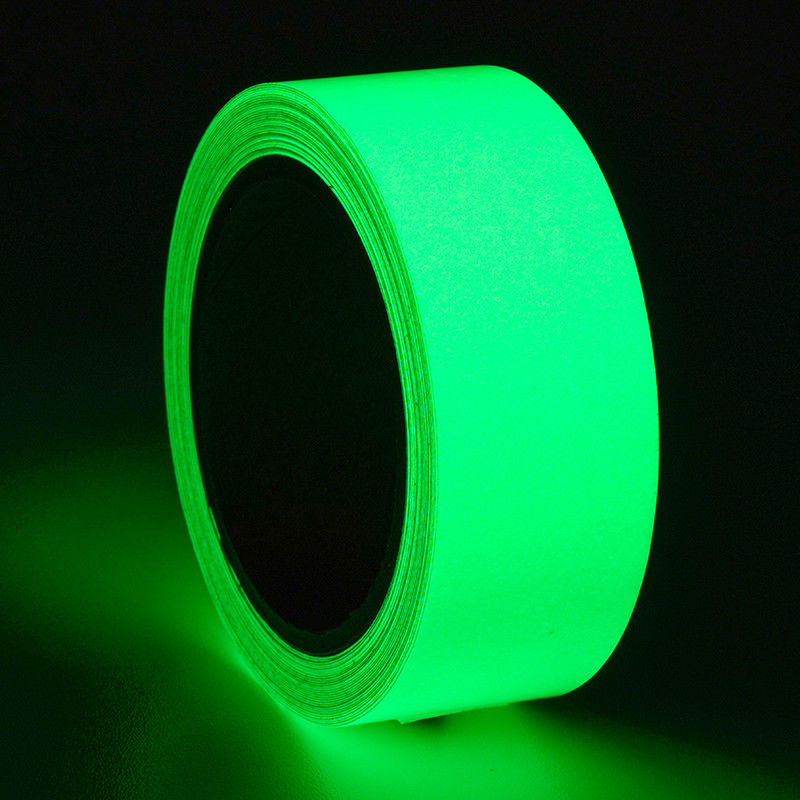 Autoadesivo adesivo personalizzato adesivo stampabile pellicola fotoluminescente in PVC luminosità nel buio segno di riscaldamento