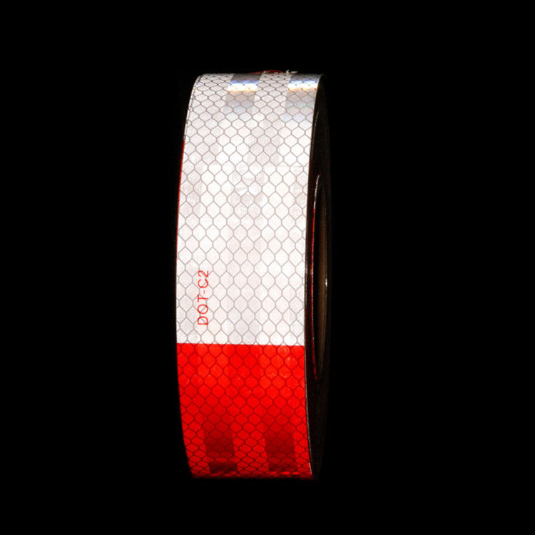 Nastro riflettente impermeabile DOT-C2 Adesivo rosso e bianco per rimorchi, all' esterno