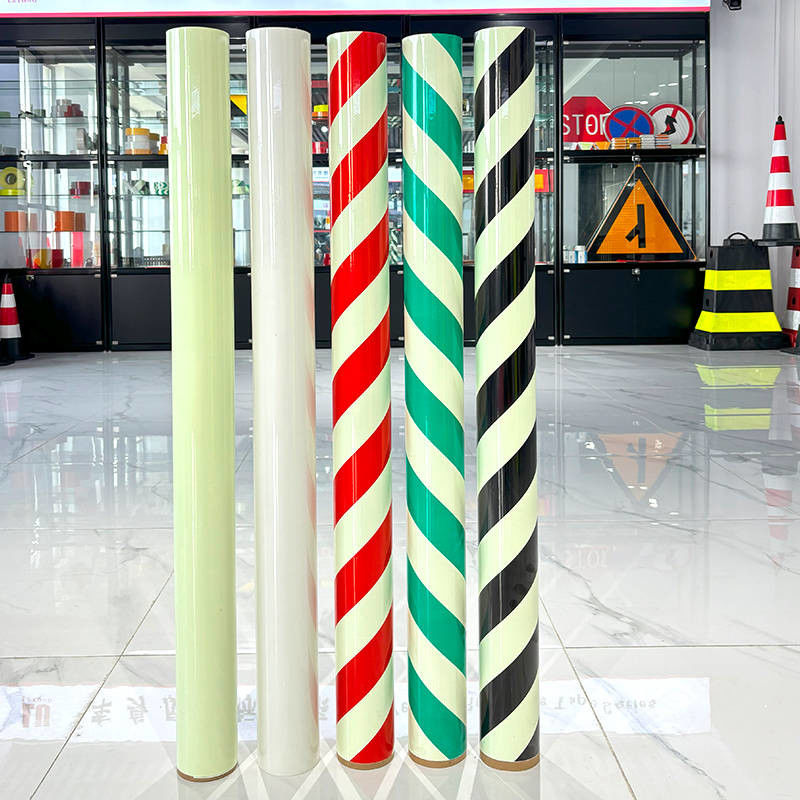 Glow In The Dark Vinyl for Safety Warnings Self Adhesive Photoluminescent PVC for Emergency Signs and Hazard Markings