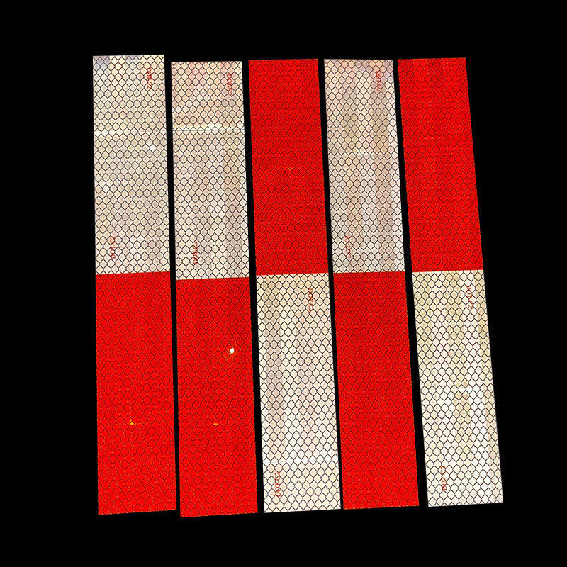 Nastro adesivo riflettente rosso e bianco impermeabile DOT-C2 per camion all'aperto