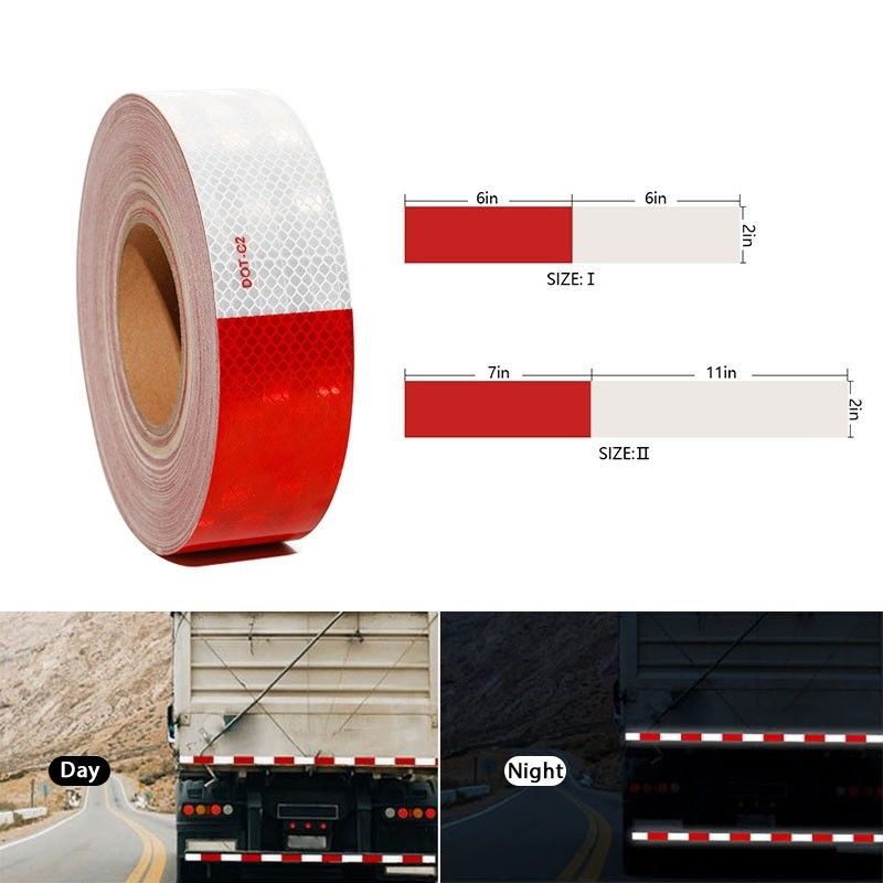 Dimensione adatta per veicoli adesivo con nastro riflettente DOT-C2
