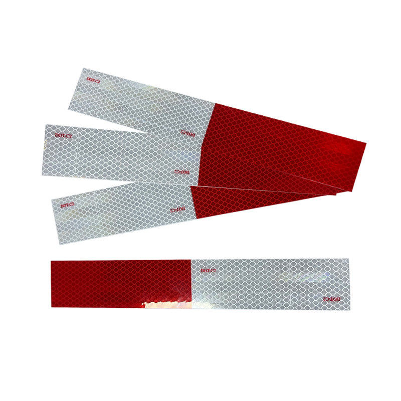 Rubinetto di sicurezza riflettente DOT-C2 approvato bianco rosso autoadesivo per autoveicoli