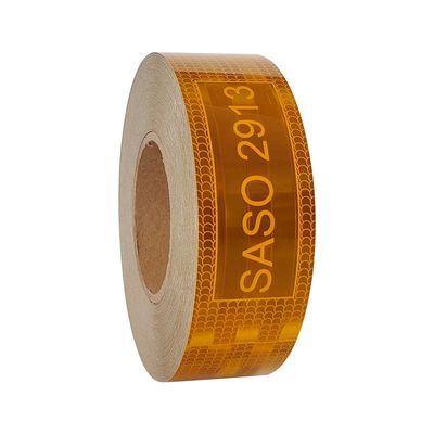 Buon prezzo Adesivo riflettente per autocarri giallo alluminato metallizzato Saso 2913 Nastro riflettente in linea