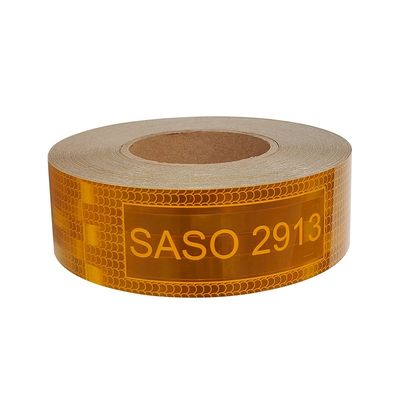 Buon prezzo LU Saso 2913 Adesivo adesivo ad accento riflettente ad avvertimento di sicurezza Nastro di segretezza 5cmx25m 7,5 cm 10 cm Nastro metallizzato giallo ad accento riflettente ad avvertimento di sicurezza per camion in linea