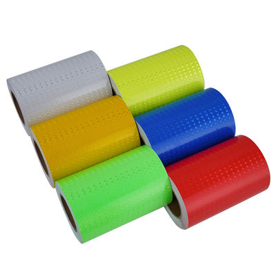 Buon prezzo Nastro di segnalazione di cospicuazione riflettente in reticolo di cristallo in PVC per la marcatura di sicurezza in linea