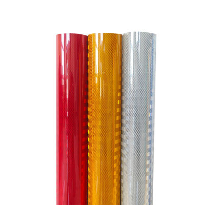 Buon prezzo Metallizzato argento foglio riflettente micro prismatico vinile forte flessibilità in linea