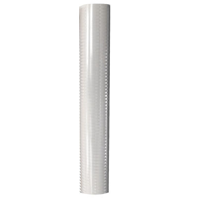 Buon prezzo Vinile riflettente microprismatico bianco autoadesivo con laminatura bianca in linea