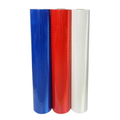 Buon prezzo Bianco Blu Rosso Prismatico Riflettente Film Temporaneo di Vinile Materiale PET in linea