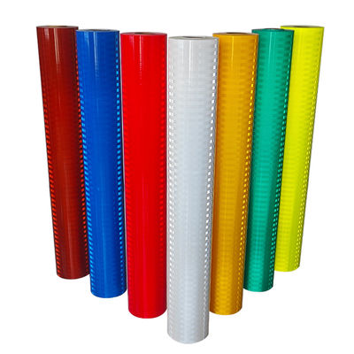 Buon prezzo Fluorescente esterno giallo riflettente Vinyl permanente resistente agli urti in linea