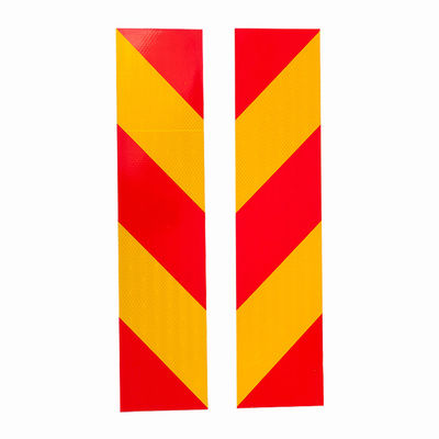 Buon prezzo OEM Giallo rosso cartellone di marcatura riflettente Targa di marcatura posteriore Sicurezza del veicolo in linea