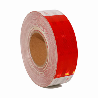 Buon prezzo Hi Vis Red White Trailer Nastro riflettente retro DOT C2 Nastro riflettente Conspicuity in linea