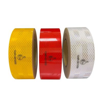 Buon prezzo Adesivo ad acrilico bianco giallo rosso ECE 104R per auto in linea