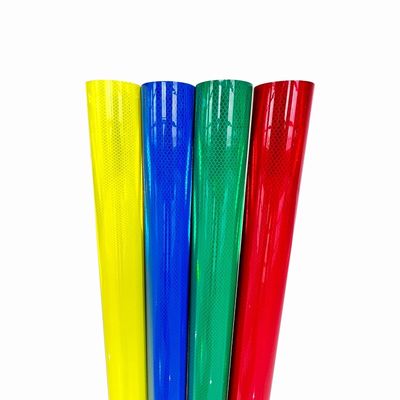 Buon prezzo Materiale di foglio riflettente di grado diamante PMMA Rollo di vinile per avvertimento di sicurezza in linea