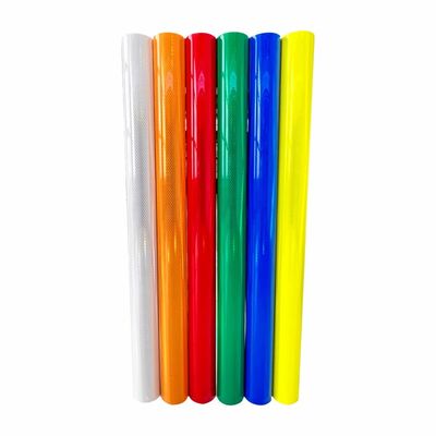 Buon prezzo 10 anni Diamante prismatico foglio riflettente pellicola in vinile per avvertimento di sicurezza in linea