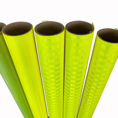 Buon prezzo 10 anni di alta intensità HIP prismatico fluorescente giallo verde vinile riflettente in linea