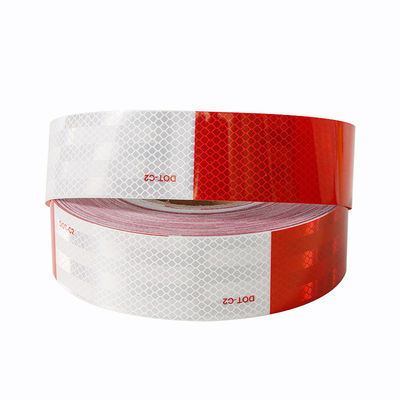 Buon prezzo Nastro riflettente DOT rosso e bianco per la sicurezza dei veicoli in linea