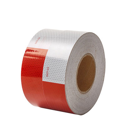 Buon prezzo Bianco Rosso Conspicuità Avvertimento del camion prismatico DOT Nastro riflettente in linea
