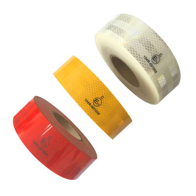 Buon prezzo ECE 104R visibilità 2 pollici 150 piedi Nastro riflettente bianco rosso giallo per camion in linea