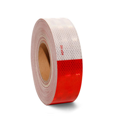 Buon prezzo Adesivo impermeabile DOT C2 Red and White Trucks Trailer Safety Retro Reflective Tape in linea