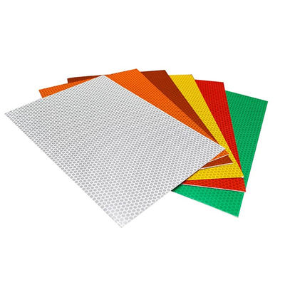 Buon prezzo Glass Beads High Intensity Grade Reflective Sheeting Relfective Film for Traffic Signs in linea