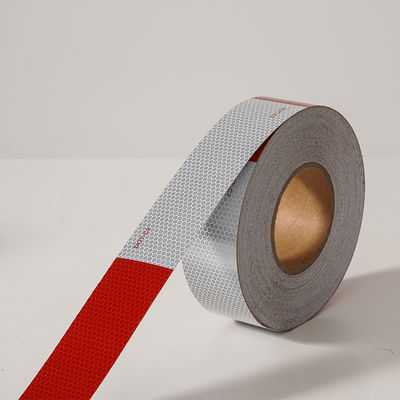 Buon prezzo LU DOT-C2 Reflective Tape Red White Reflective Tape Outdoor Warning Safety Tape for Vehicles Trailers Trucks Signs in linea