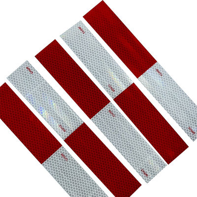 Buon prezzo DOT-C2 Reflective Safety Tape Waterproof Red & White Self Adhesive Conspicuity Tape in linea