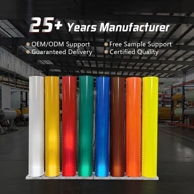 Buon prezzo ASTM D4956 Foglio riflettente HIP di tipo IV con durata di 10 anni all'aperto e prestazioni retroreflettive ad angolo largo per segnali stradali in linea