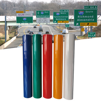 Buon prezzo Tessuto riflettente prismatico ad alta intensità ASTM D4956 Tipo IV HIP con durata di 10 anni in linea